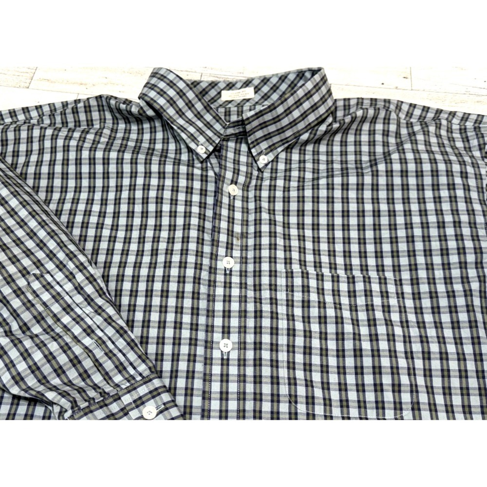 Onward Reserve Mens Shirt Long Sleeve Button Up Plaid Classic Fit Preppy XXL